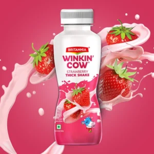 BRITANNIA WINKIN COW STRAWBERRY THICK SHAKE